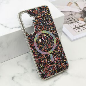 Maska / futrola GLAM GLOW MagSafe za Samsung A366 Galaxy A36 5G crna (MS).