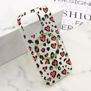 Maska / futrola LEOPARD MagSafe za iPhone 16 Pro (6.3) roze (MS).