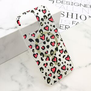 Maska / futrola LEOPARD MagSafe za iPhone 16 Pro Max (6.9) roze (MS).