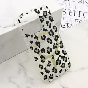 Maska / futrola LEOPARD MagSafe za iPhone 15 Pro (6.1) crna (MS).