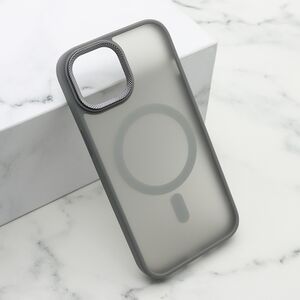 Maska / futrola SILKY MAGSAFE II za iPhone 15 siva (MS).