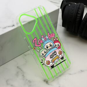 Maska / futrola print PARTY za iPhone 16 (6.1) zelena LBB004 (MS).