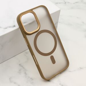 Maska / futrola SILKY MagSafe II za iPhone 17 braon (MS).