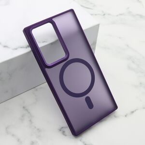 Maska / futrola SILKY MAGSAFE II za Samsung Galaxy S23 Ultra ljubicasta (MS).