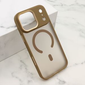 Maska / futrola SILKY MagSafe II za iPhone 17 Pro Max (6.9) braon (MS).