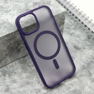 Maska / futrola SILKY MAGSAFE mat za iPhone 15 ljubicasta (MS).