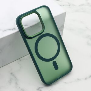 Maska / futrola SILKY MAGSAFE II za iPhone 15 Pro (6.1) zelena (MS).