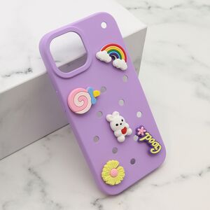 Maska / futrola TOY za iPhone 15 ljubicasta (MS).