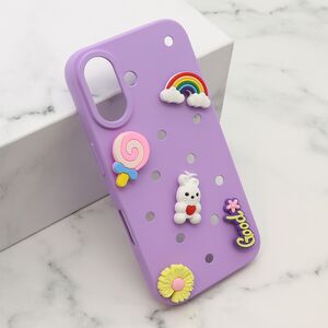 Maska / futrola TOY za iPhone 16 (6.1) ljubicasta (MS).