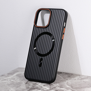 Maska / futrola Magsafe Stripe za iPhone 13 Pro Max 6.7 crna.