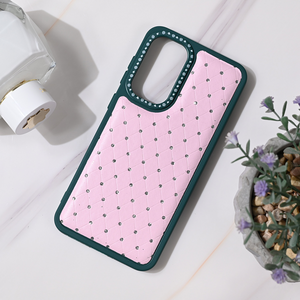 Maska / futrola Bling za Samsung A566 Galaxy A56 5G zeleno roze.