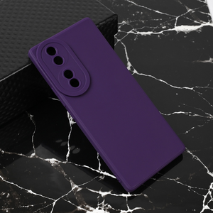Silikonska maska / futrola Teracell Giulietta za Huawei Honor 70 mat tamno ljubicasta.
