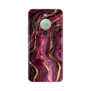 Silikonska maska / futrola print za Huawei Honor Magic 8 Lite Burgundy.