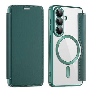 Maska / futrola Magsafe Lux na preklop za Samsung S941 Galaxy S26 zelena.