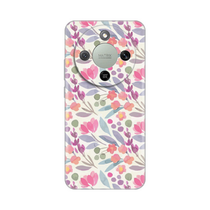 Silikonska maska / futrola print za Huawei Honor Magic 8 Lite Watercolor Flowers.