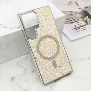 Maska / futrola GLAM GLOW MagSafe za Samsung S928 Galaxy S24 Ultra 5G zlatna (MS).
