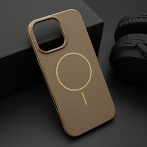 Maska / futrola JELLY MagSafe za iPhone 16 Pro Max (6.9) tamno zlatna (MS).