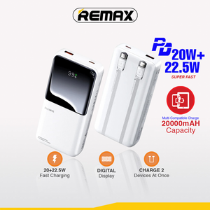 Back Up Baterija prenosiva baterija REMAX Cynlle Series RPP-680 PD 20W+QC 22.5W 20000mAh beli.