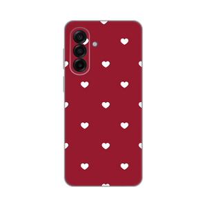 Silikonska maska / futrola print ultra tanka za Samsung A175 Galaxy A17 Burgundy Hearts.