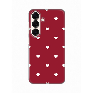 Silikonska maska / futrola print ultra tanka za Samsung S931 Galaxy S25 Burgundy Hearts.
