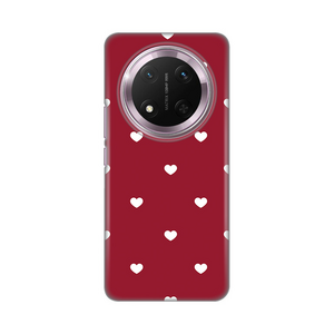 Silikonska maska / futrola print ultra tanka za Huawei Honor Magic 7 lite Burgundy Hearts.
