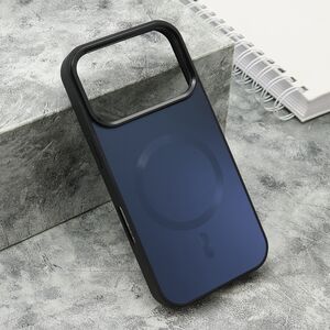 Maska / futrola COLOR METAL Magsafe za iPhone 17 Pro crna (big camera) (MS).