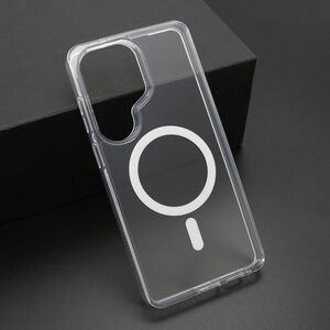 Maska / futrola COLOR FRAME MagSafe za Samsung S948 Galaxy S26 Ultra 5G srebrna (providna) (MS).