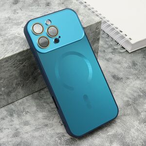 Maska / futrola COLOR METAL MagSafe za iPhone 16 Pro Max (6.9) plava (small camera) (MS).