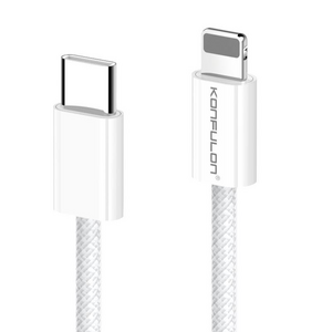 Data kabl KONFULON DC81 27W Type C na iPhone lightning beli 1m.