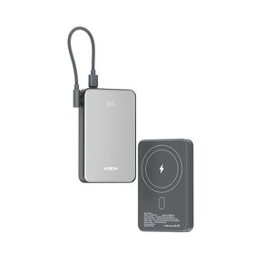 Back Up Baterija Magsafe Moxom MX-PB194 fast charge 22.5W + wireless 15W type C 10000mAh srebrni (MS).