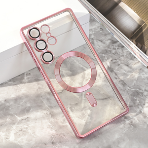 Maska / futrola Magsafe Lux za Samsung S938 Galaxy S25 Ultra roze.