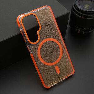 Maska / futrola SPARKLING LOOK MagSafe za Samsung S941 Galaxy S26 5G narandzasta (MS).