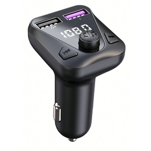 FM transmiter C43 USB, QC 3.0 Bluetooth 5.0, slušalice crni.