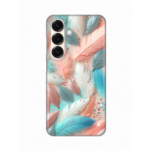 Silikonska maska / futrola print za Samsung S931 Galaxy S25 Pastel Feathers.