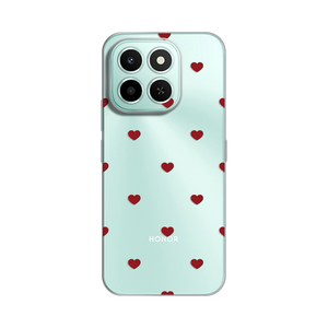 Silikonska maska / futrola print za Huawei Honor X6c Red Hearts.