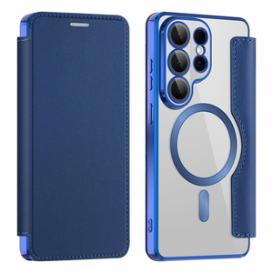 Maska / futrola Magsafe Lux na preklop za Samsung S948 Galaxy S26 Ultra plava.