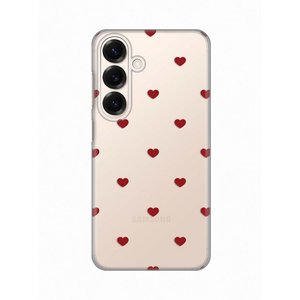 Silikonska maska / futrola print za Samsung S931 Galaxy S25 Red Hearts.