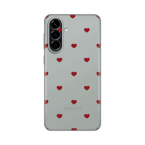 Silikonska maska / futrola print za Samsung A576 Galaxy A57 5G Red Hearts.