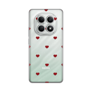 Silikonska maska / futrola print za Xiaomi Redmi Note 15 4G Red Hearts.
