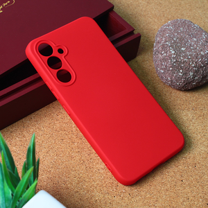 Silikonska maska / futrola Teracell Giulietta za Samsung A546B Galaxy A54 5G mat crvena.