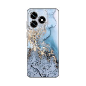 Silikonska maska / futrola print za Huawei Honor X5c Plus Blue Gold Marble.