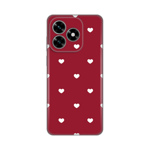 Silikonska maska / futrola print ultra tanka za Huawei Honor X5c Plus Burgundy Hearts.