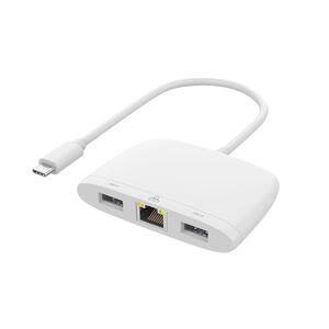 Adapter USB Type-C na Ethernet RJ45 100Mbps + USB-A 5Gbps + USB-A 480Mbps 18cm (OTN- UC552D) Onten (MS).