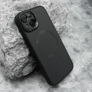 Maska / futrola CARBON MagSafe za iPhone 14 (6.1) crna (small camera) (MS).