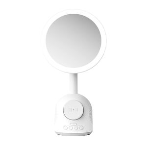 Zvucnik bluetooth + Ogledalo makeup + Bezicni punjac MagSafe SY-W02250 beli (MS).