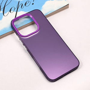 Maska / futrola providna za Huawei Honor 400 Lite ljubicasta.