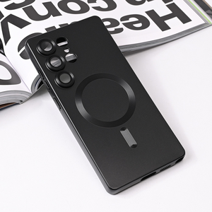 Maska / futrola Magsafe Chrome za Samsung S938 Galaxy S25 Ultra crna.