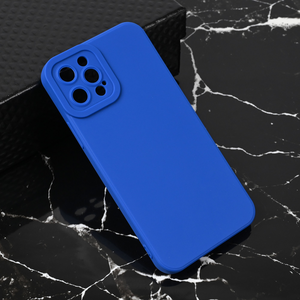 Silikonska maska / futrola Teracell Giulietta za iPhone 12/12 Pro 6.1 mat plava.