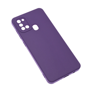 Silikonska maska / futrola Teracell Giulietta za Samsung A217F Galaxy A21s mat tamno ljubicasta.