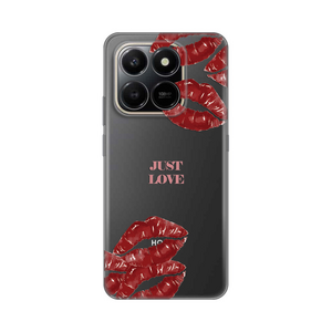 Silikonska maska / futrola print ultra tanka za Honor X7d 4G/400 Smart 5G Just Love Pink.